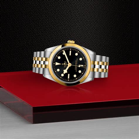 tudor yellow|tudor black bay gold bracelet.